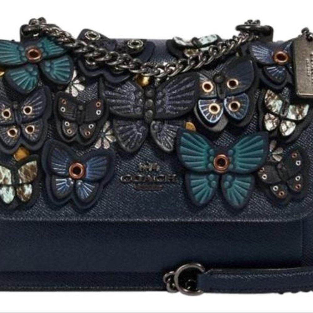 Coach Klare Butterfly Leather Crossbody Handbag